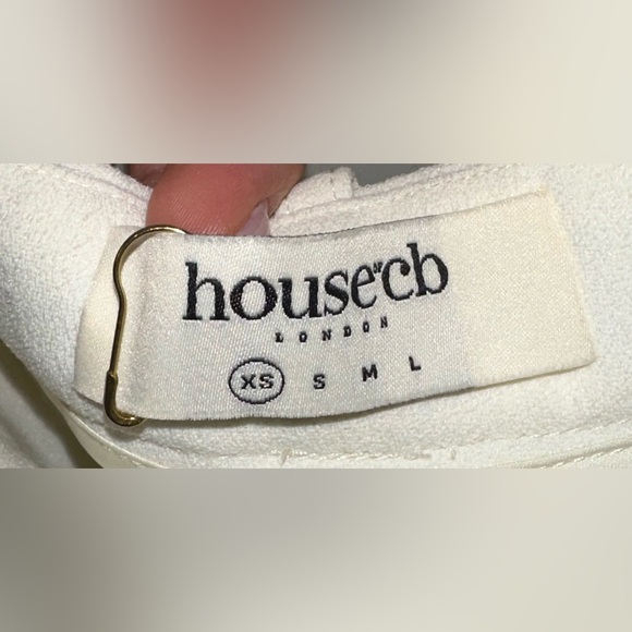 House of CB Iman Ivory Oversized Blazer & Fae Hem Trousers Size XS - Picture 13 of 13